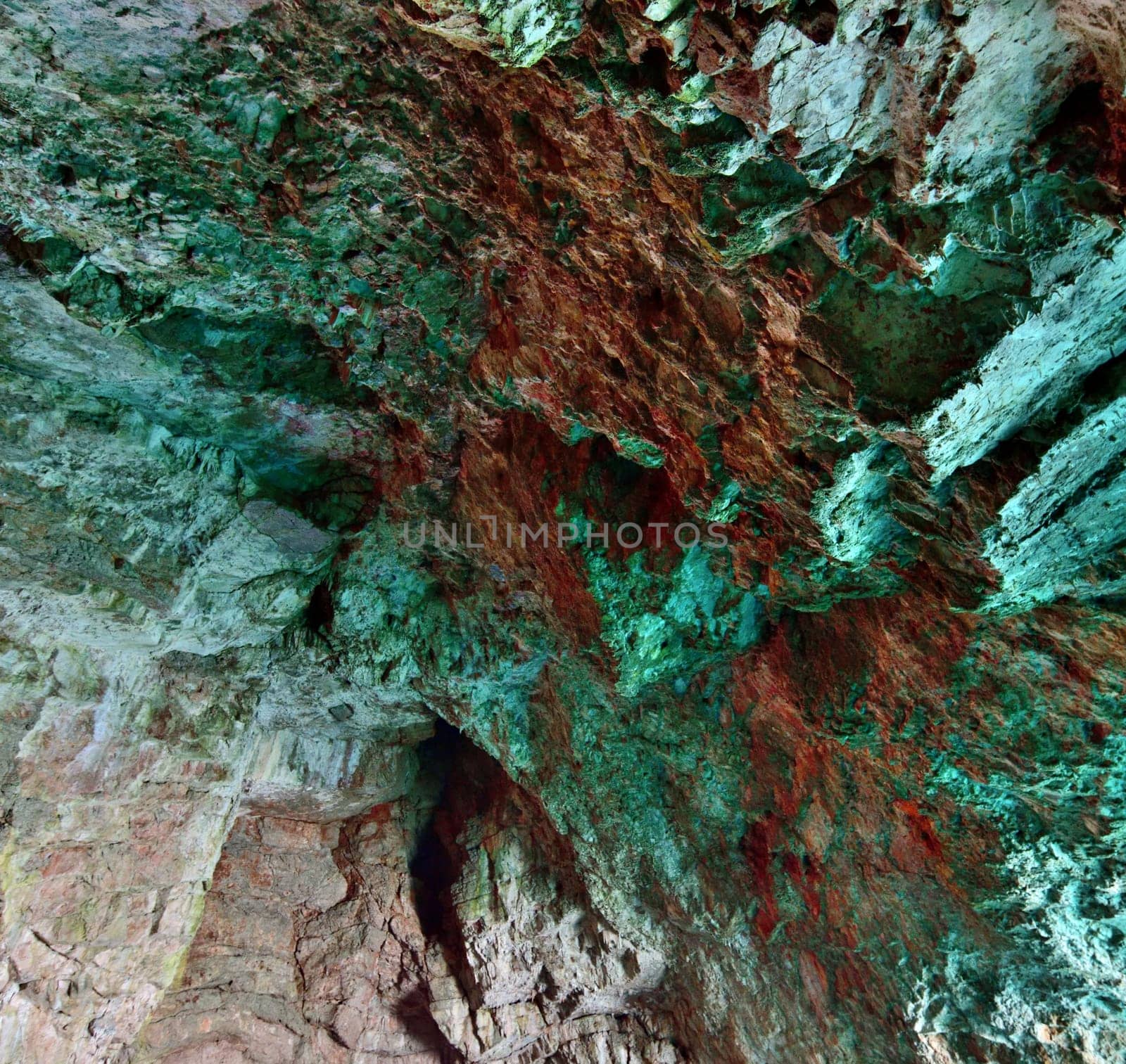 Blue Cave in Montenegro, tourist attraction