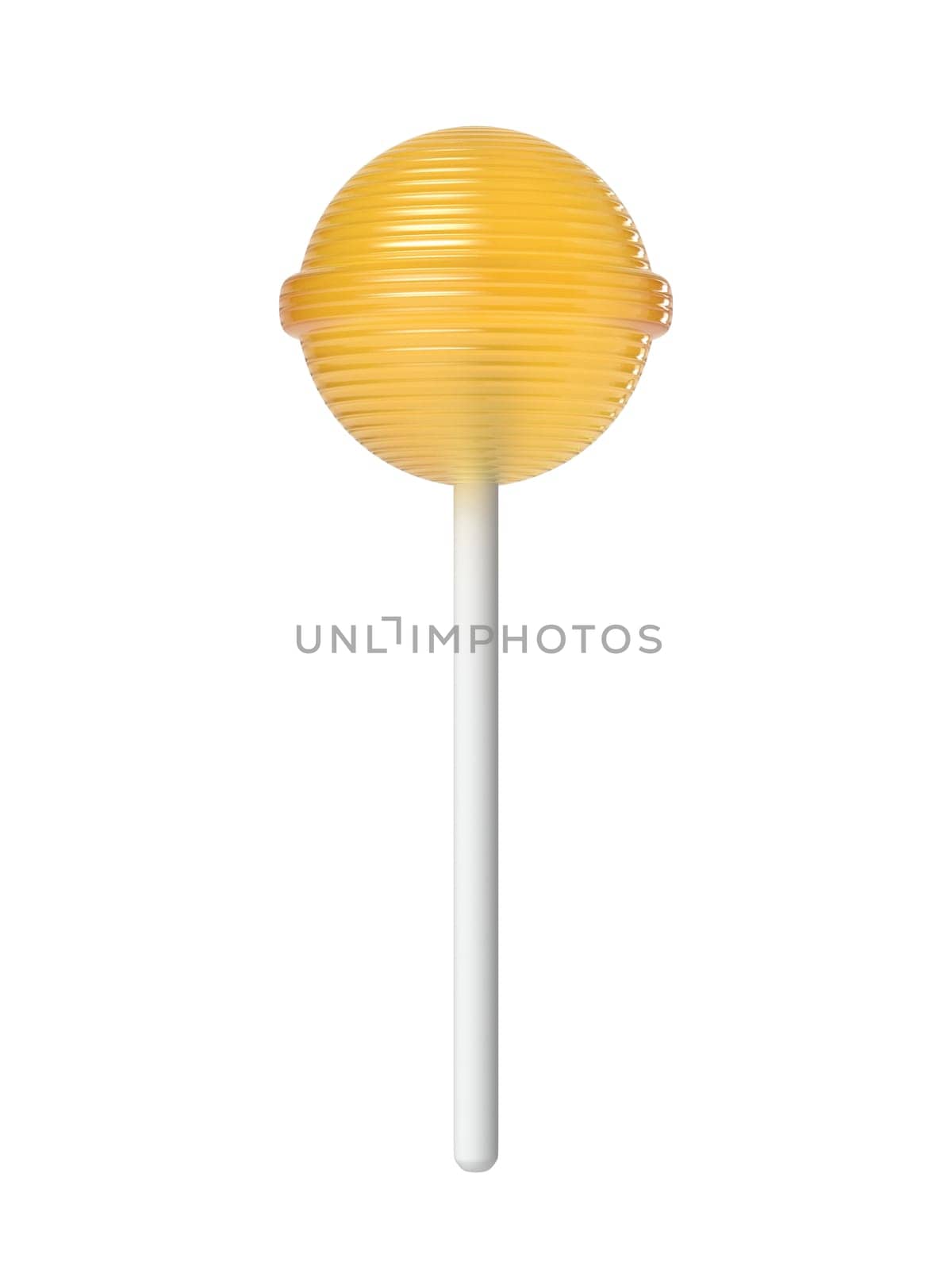 Orange lollipop 3D by djmilic