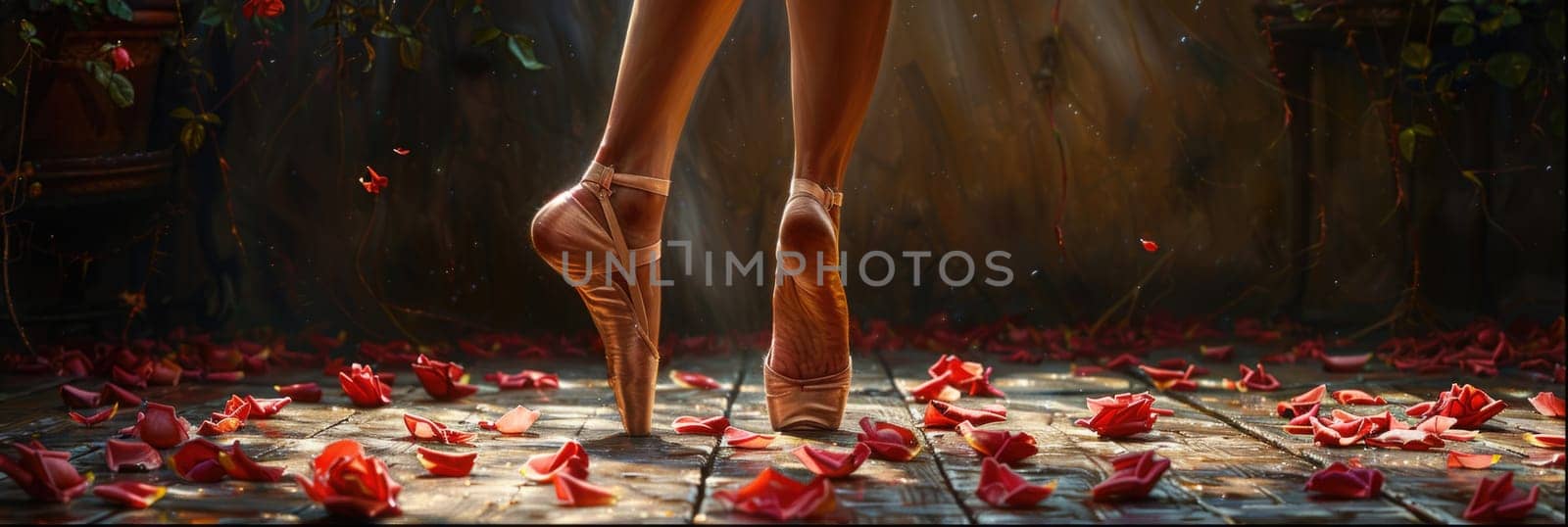 Painting of Womans Legs and Shoes by but_photo