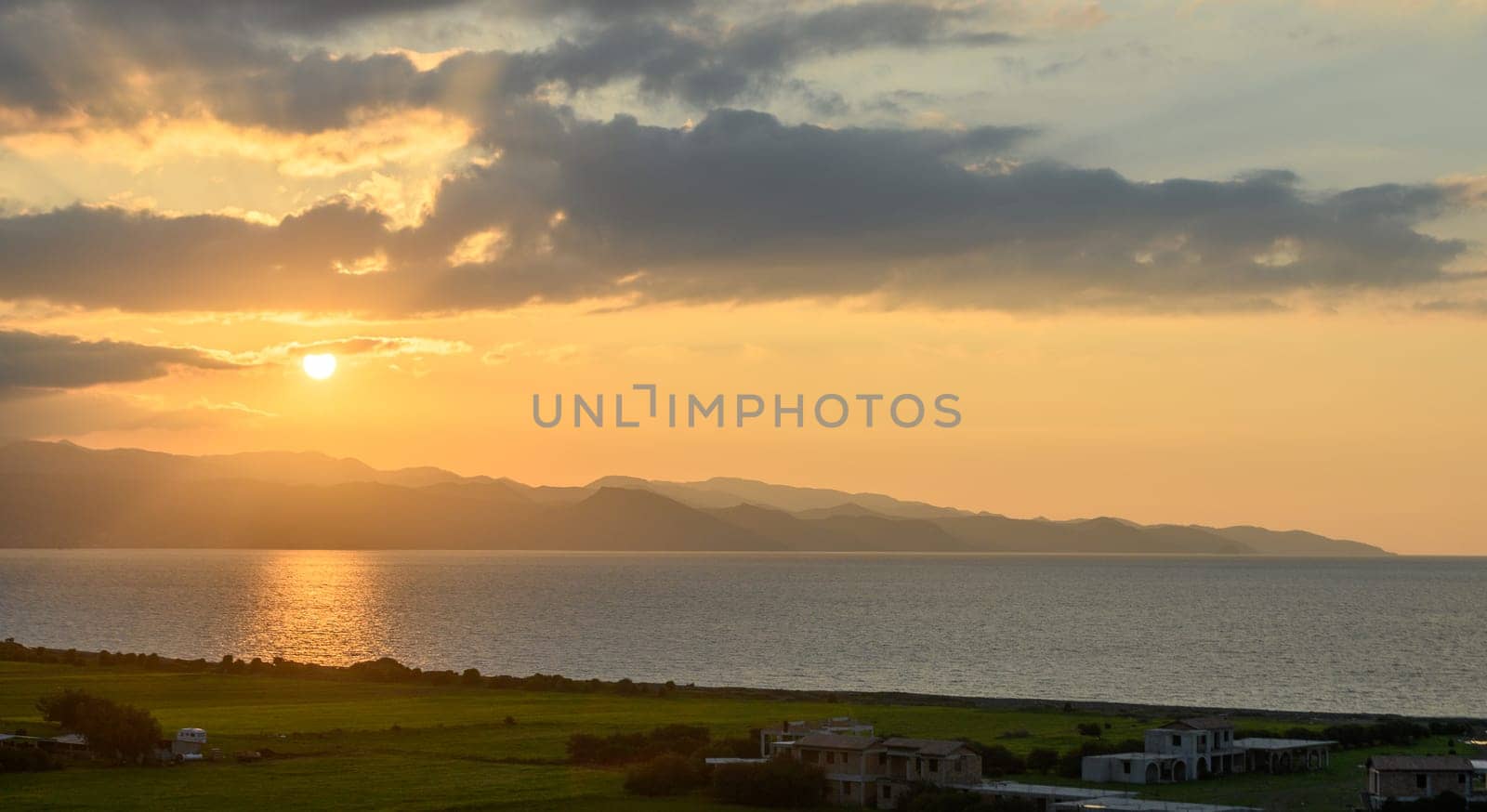 sunset view of the mountains in Cyprus in winter 7