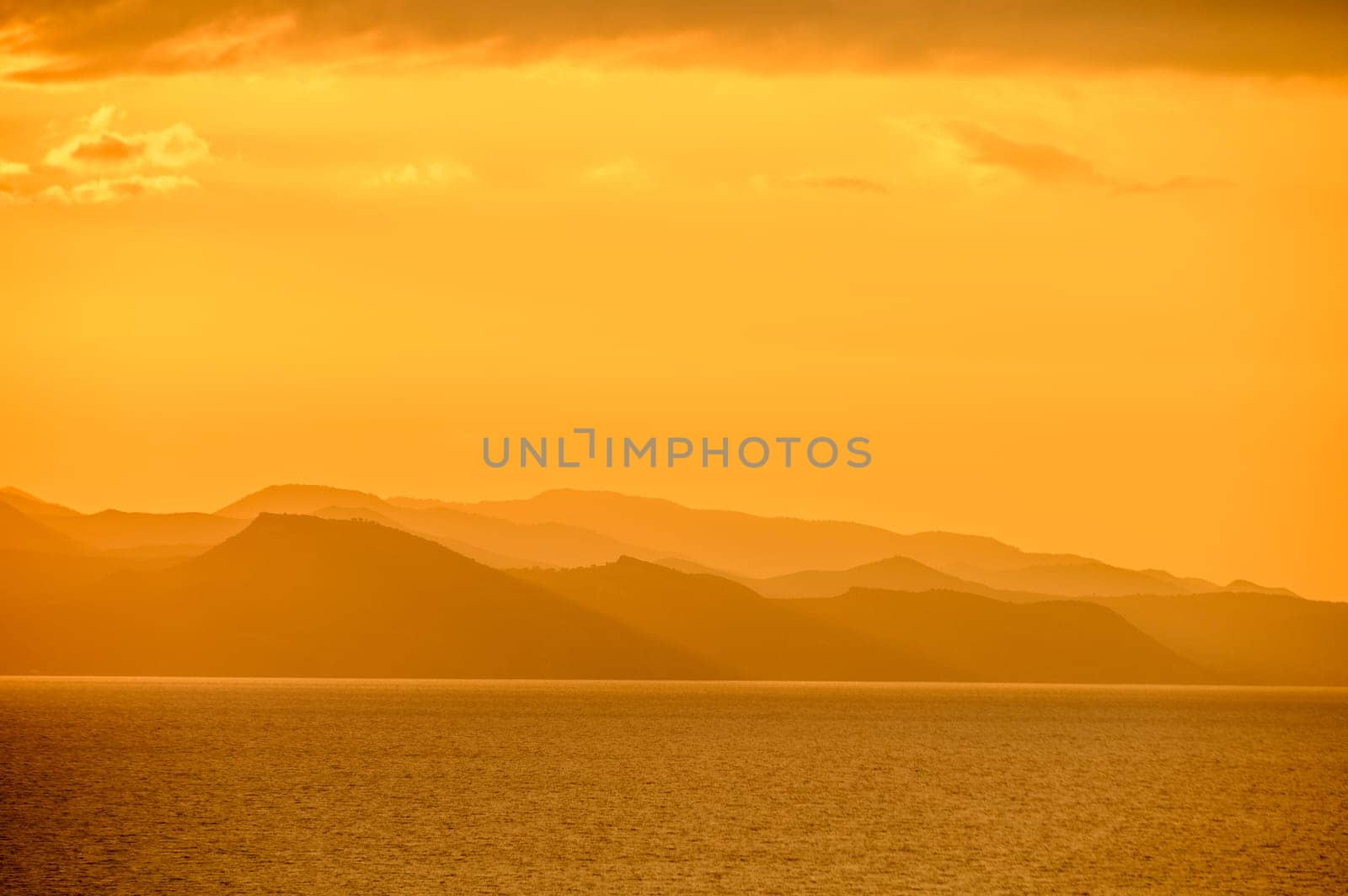 sunset view of the mountains in Cyprus in winter 3