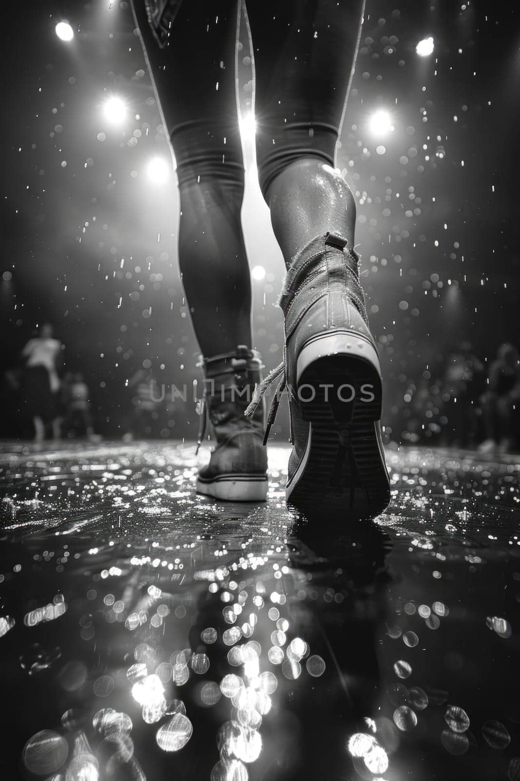Person Standing on Wet Floor by but_photo