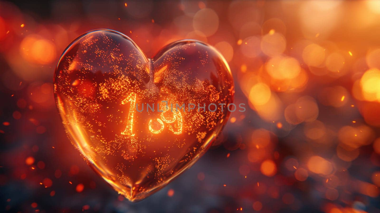 Heart Shaped Balloon With Number Thirteen by but_photo