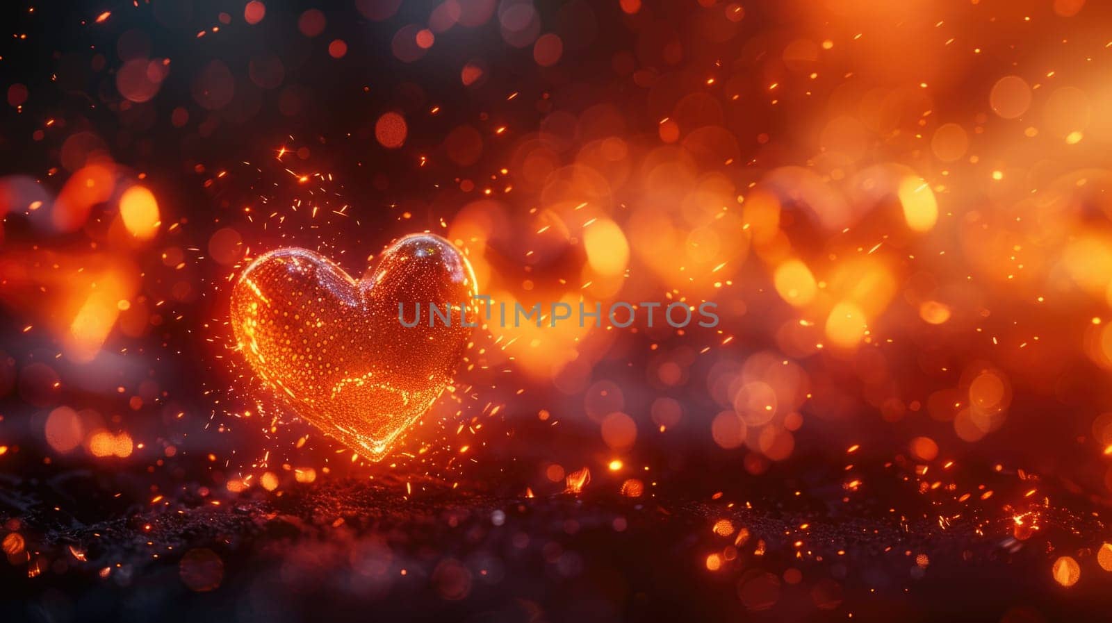 Heart-Shaped Object on Blurry Background by but_photo