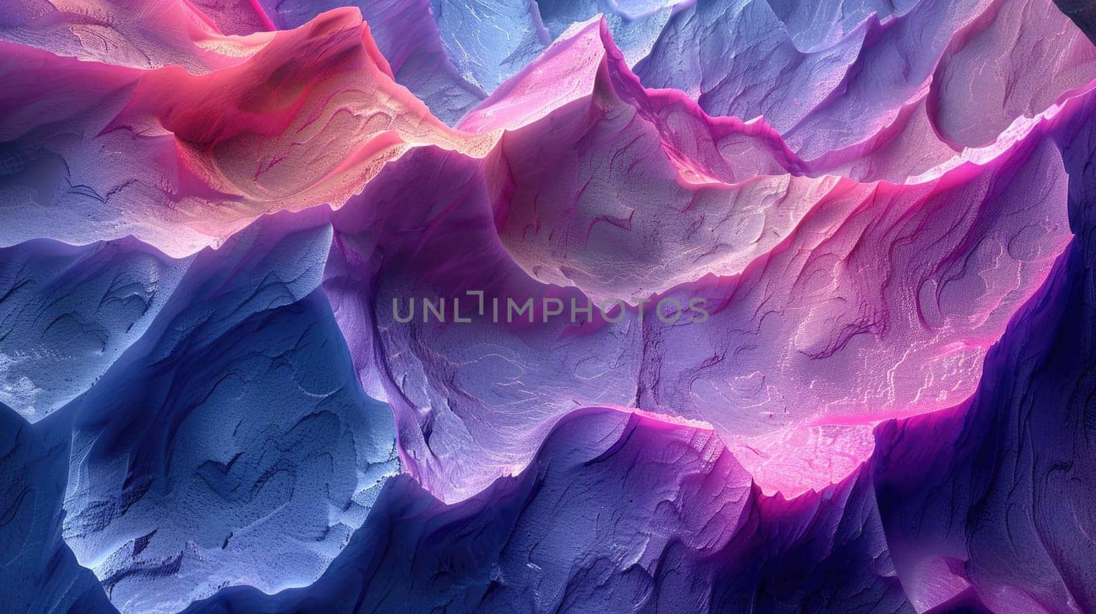 A detailed close-up view of a striking and colorful rock formation.