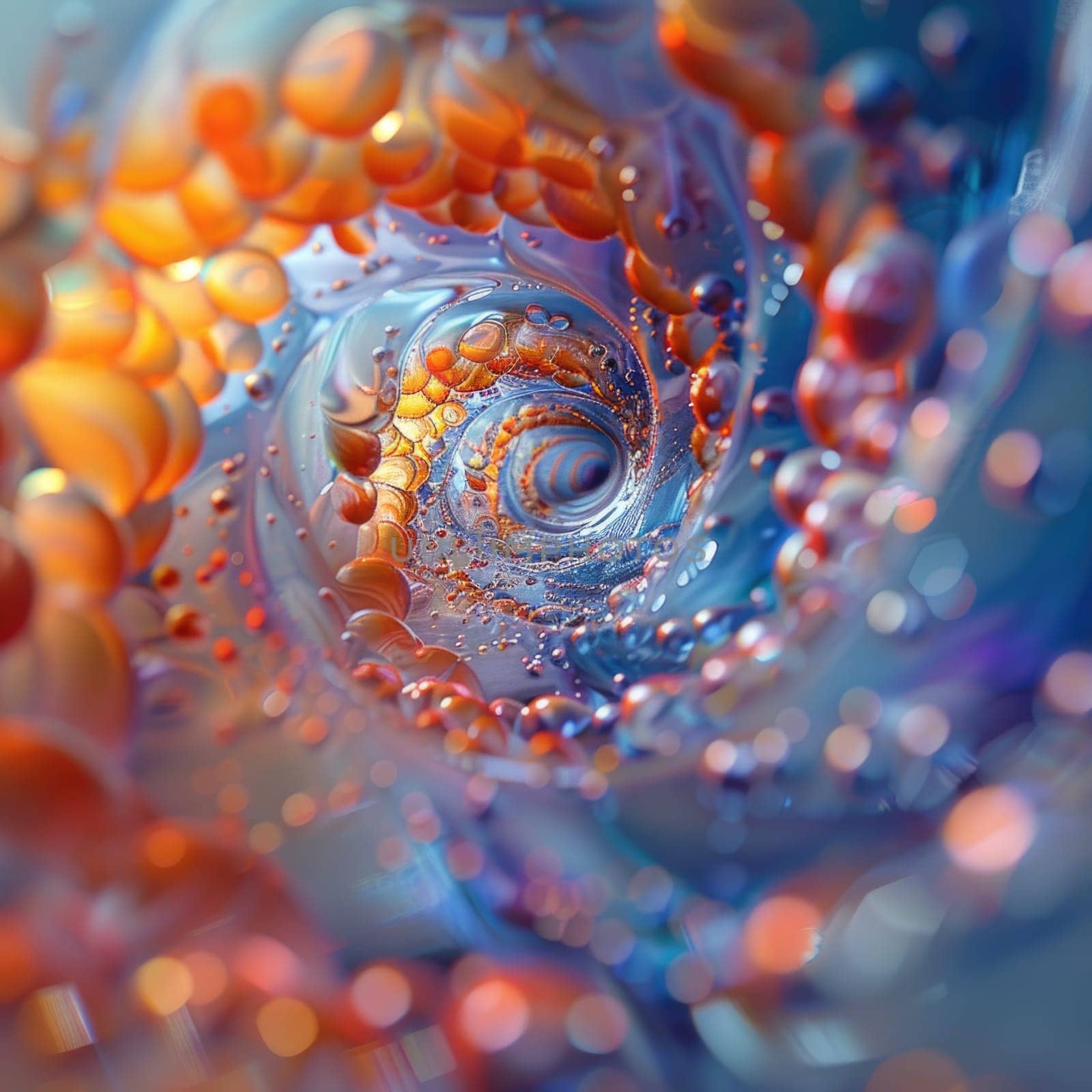 Detailed Close-Up View of a Spiral Design by but_photo