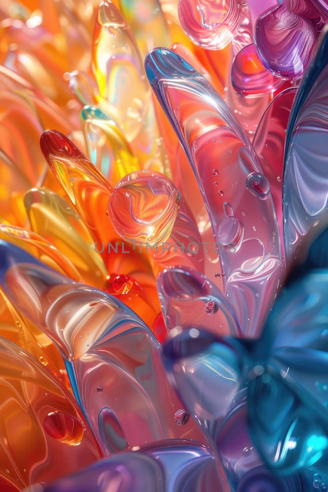 Close Up of a Colorful Glass Vase by but_photo