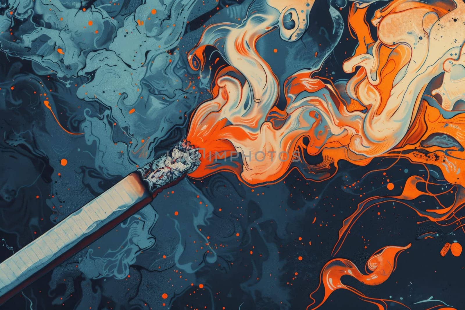 No smoking concept, World No Tobacco Day background, Creative design idea for poster or banner.