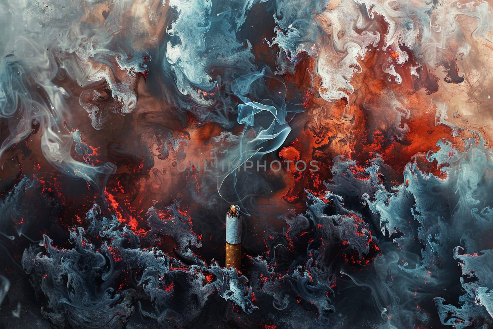 No smoking concept, World No Tobacco Day background, Creative design idea for poster or banner.