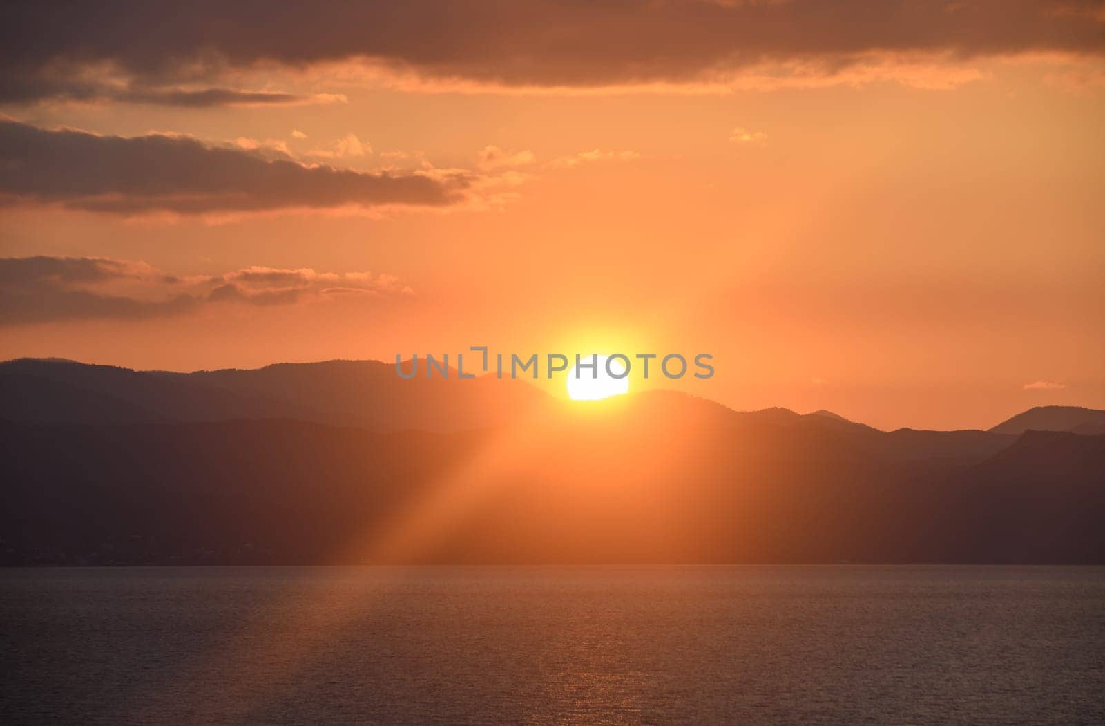 the sun sets behind the mountains in winter in Cyprus 9