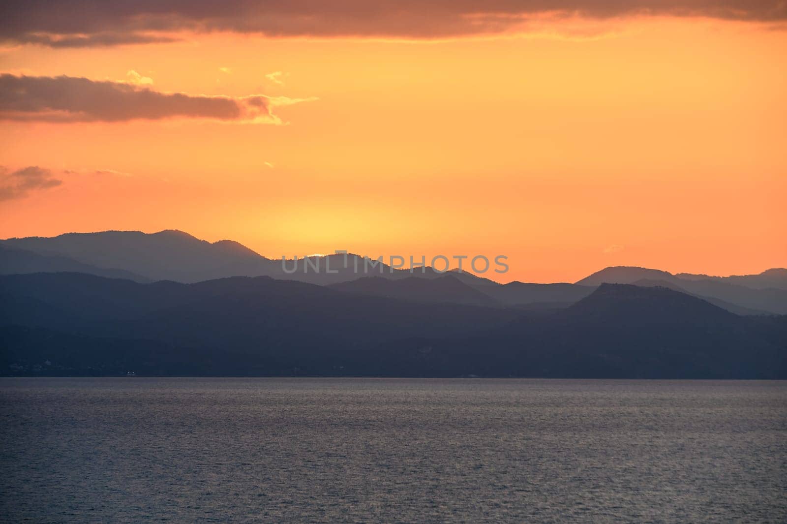 beautiful sunset sky over the mountains of Cyprus 9