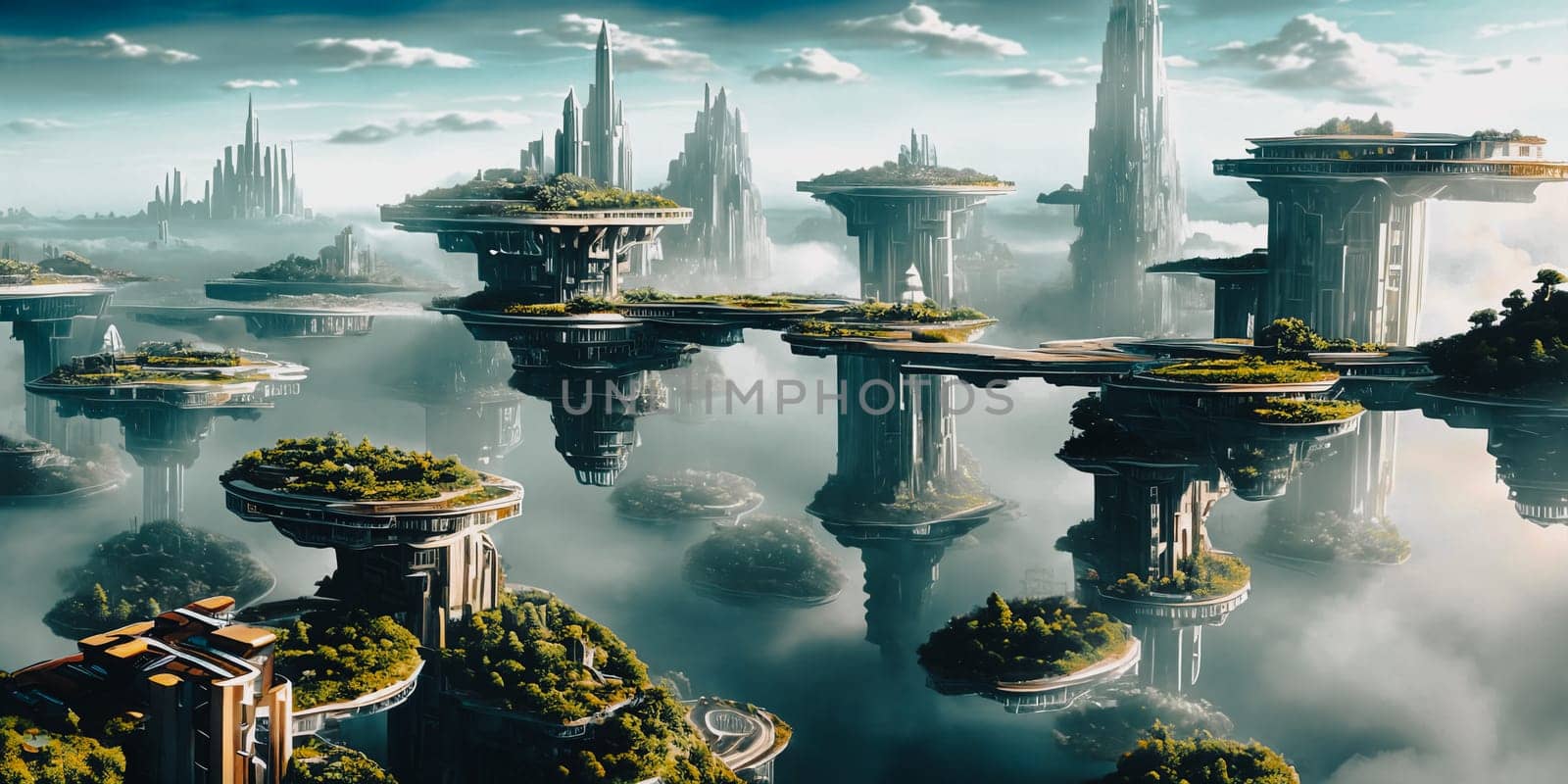 Immerse in a captivating vision of a biodome city on a distant exoplanet. Bioengineered life flourishes under the artificial sky, in harmony with the alien world's unique ecosystem.