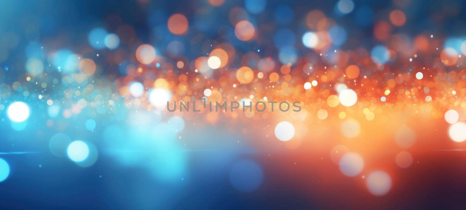 Abstract Blue and Red Bokeh Light Background by andreyz