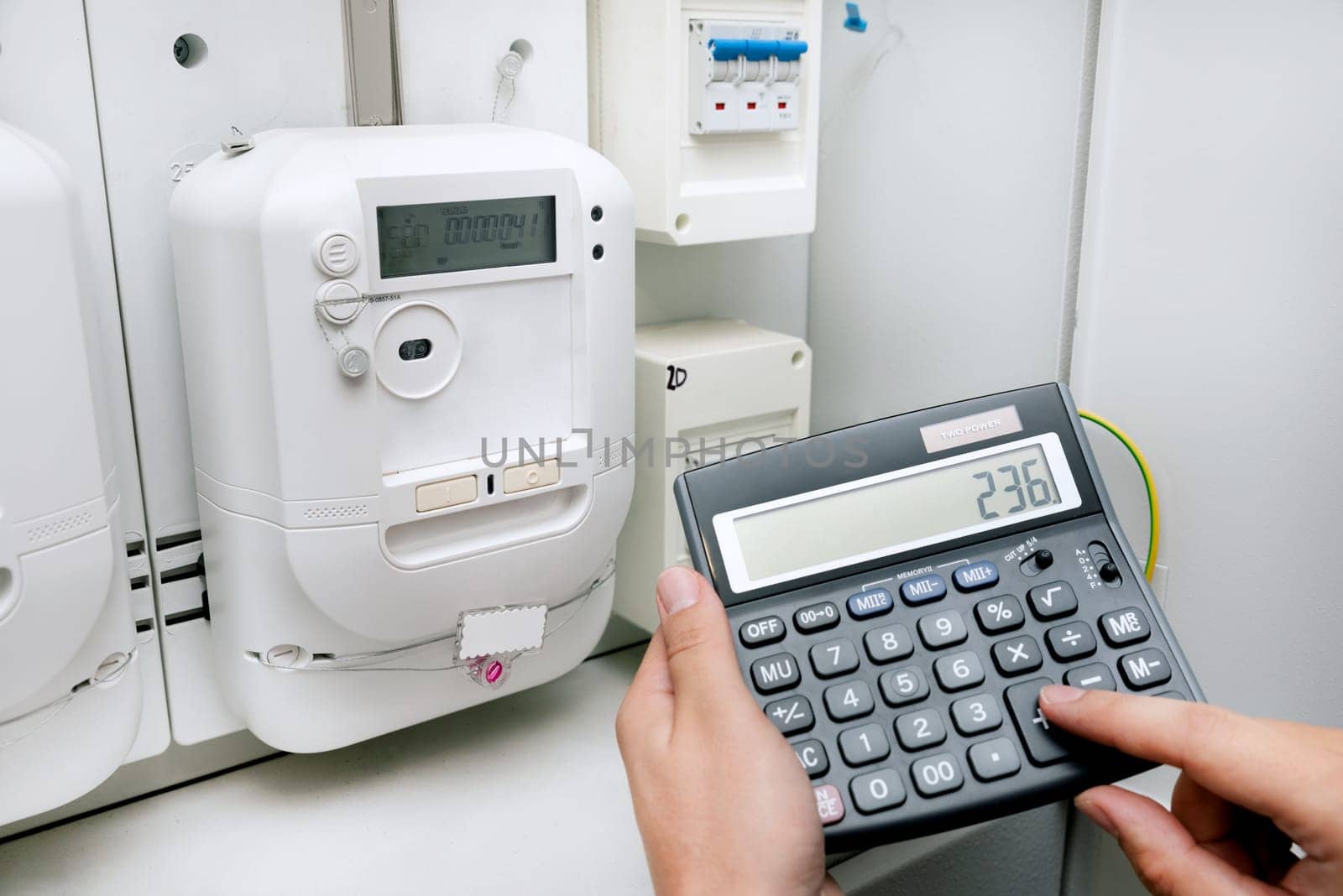 Electric meter, concept of rising electricity prices