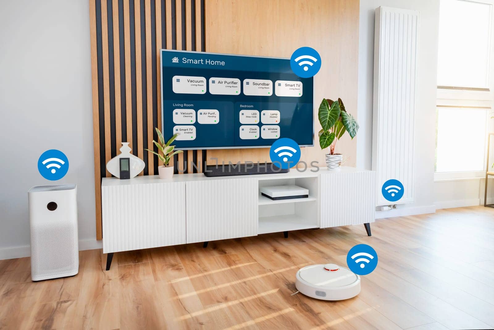 Smart home devices, controlled by smart app by simpson33