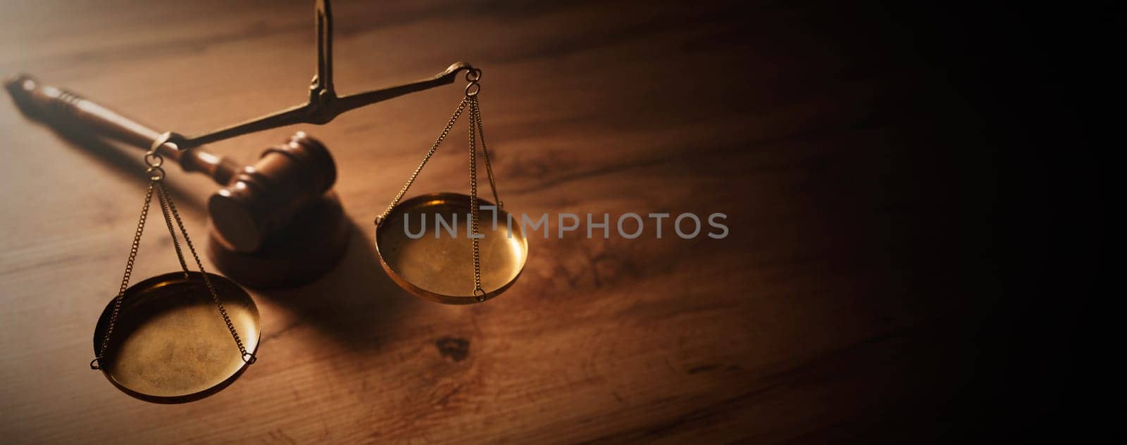 Weight scale and wooden gavel in background by simpson33