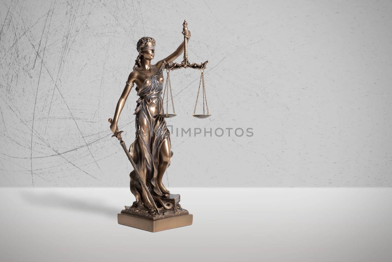 The Statue of Justice, lady justice or Iustitia by simpson33