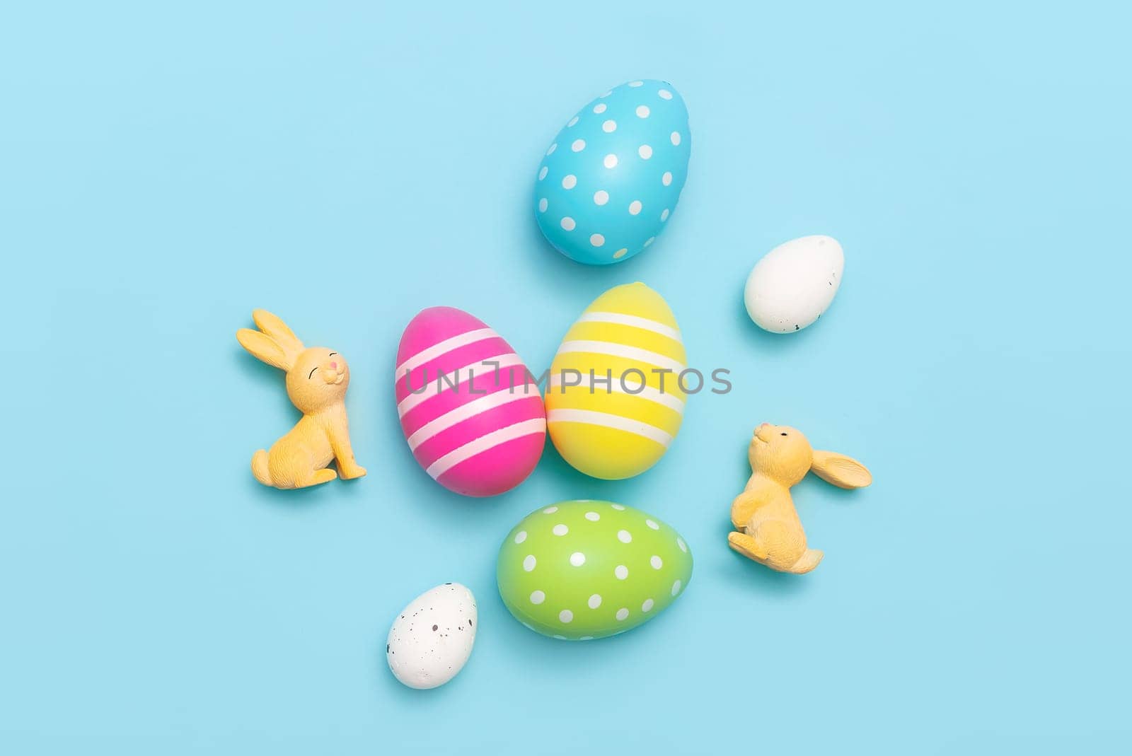 Easter eggs and bunnies concept gift card by simpson33