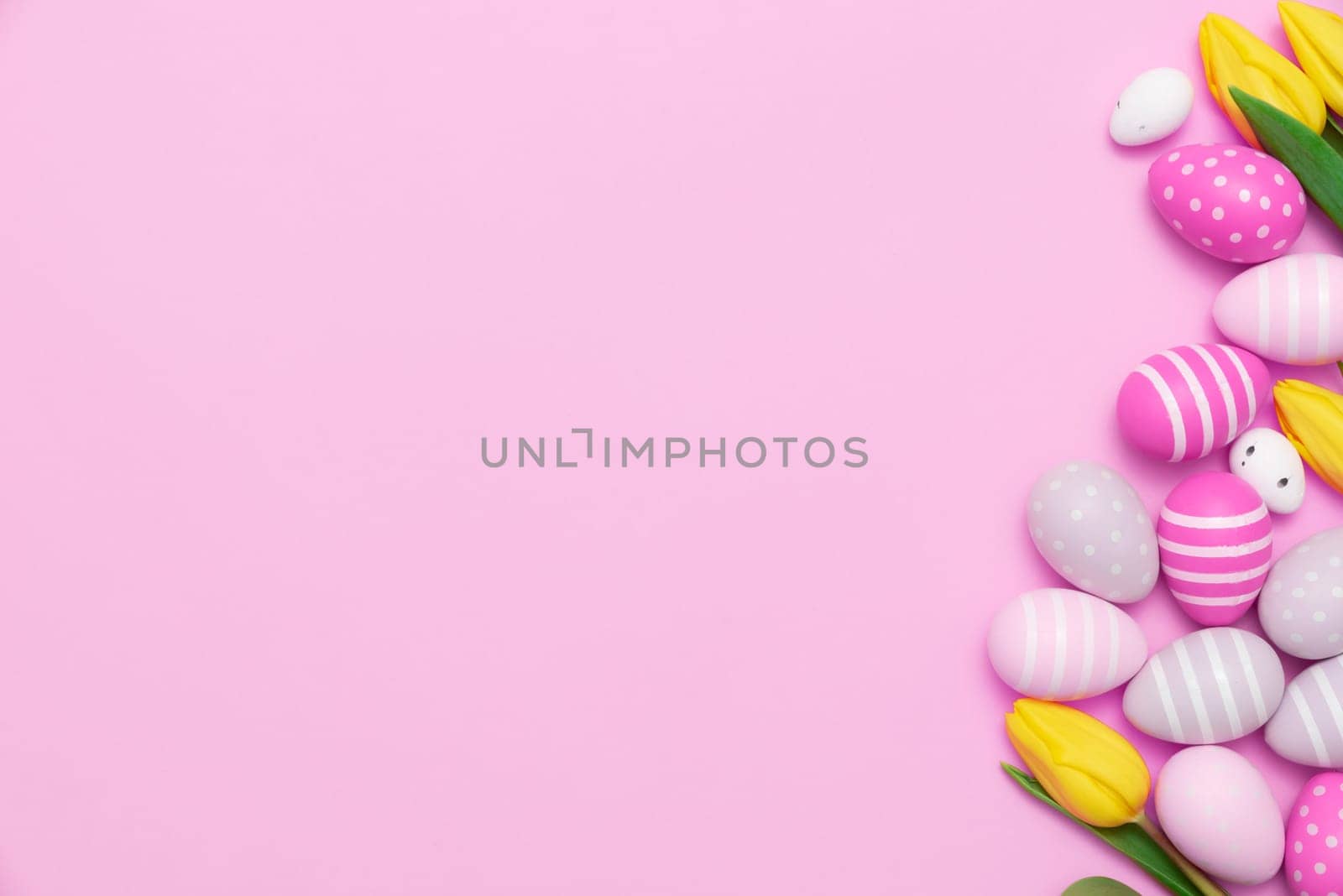 Easter eggs concept gift card background by simpson33