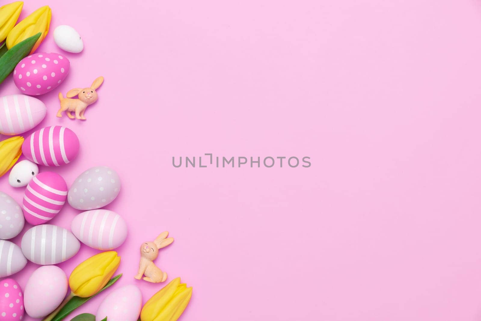 Easter eggs concept gift card background by simpson33