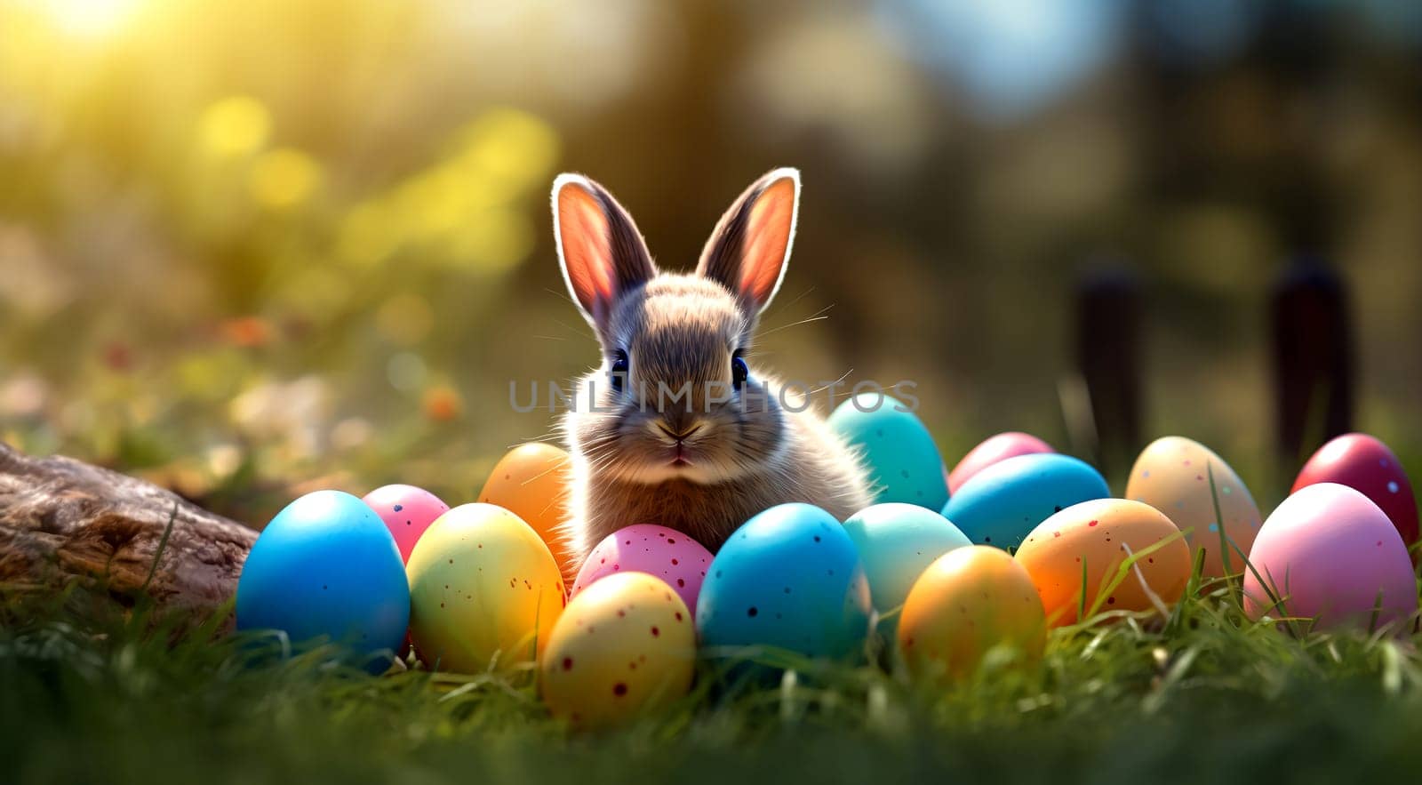 Festive Easter background. Easter Wallpaper. AI generated. by AndreyKENO