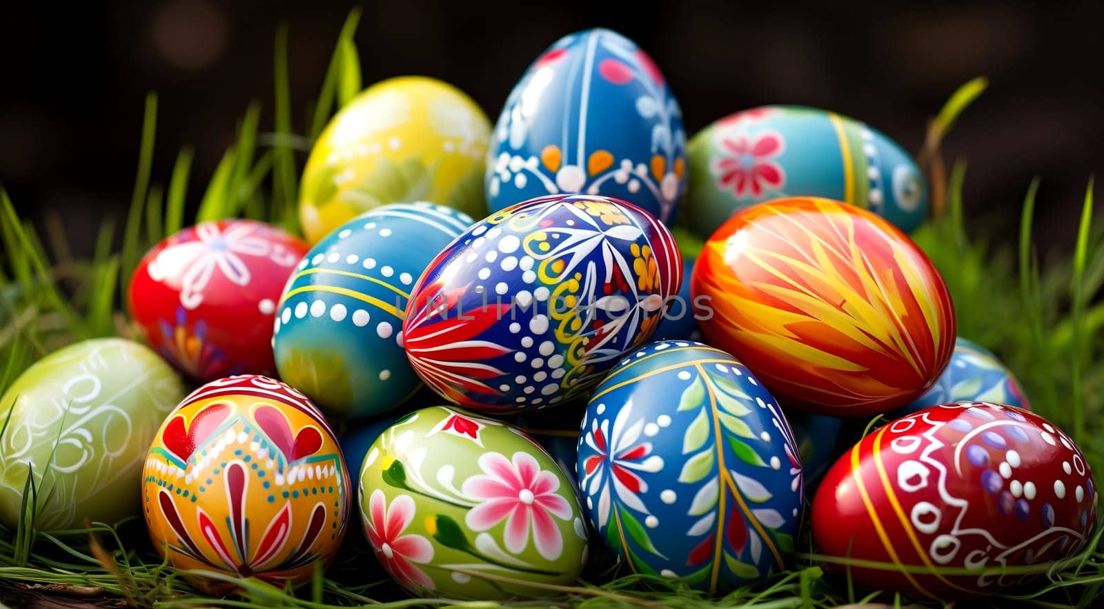 Festive Easter background. Easter Wallpaper. AI generated. by AndreyKENO