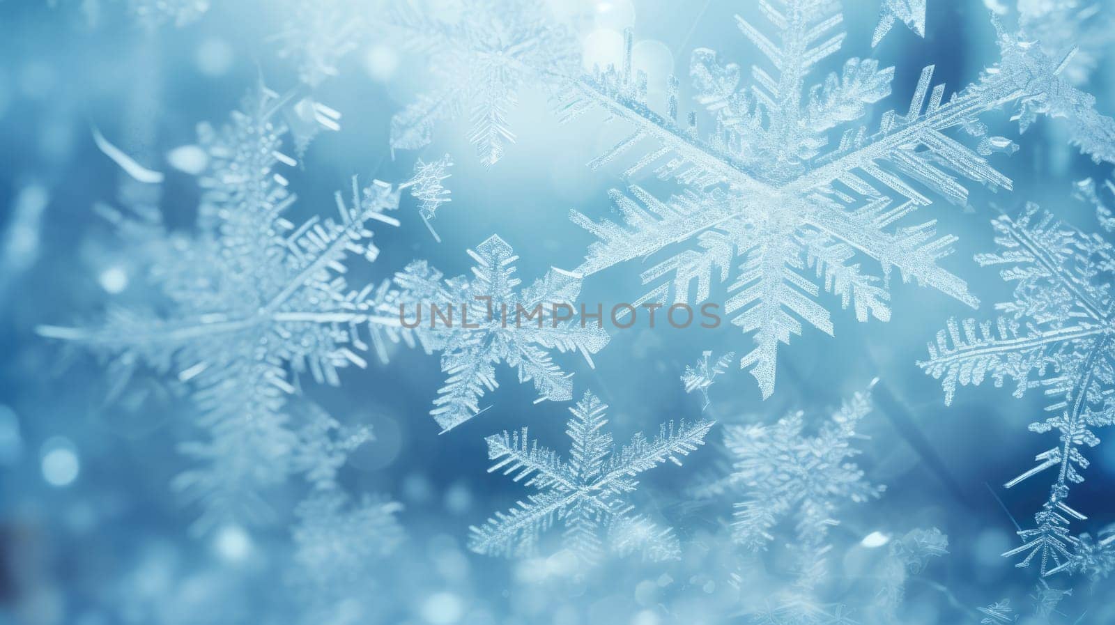 Snow pattern on glass. Winter frost. Ice crystals or cold winter background by natali_brill