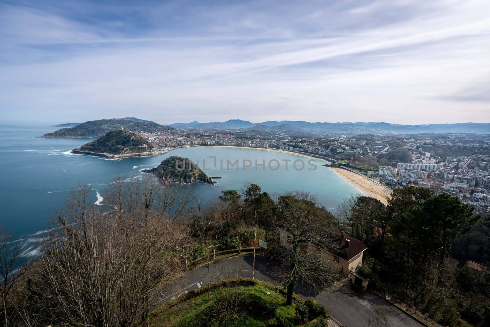 Concha Beach from Monte Igueldo by LopezPastor