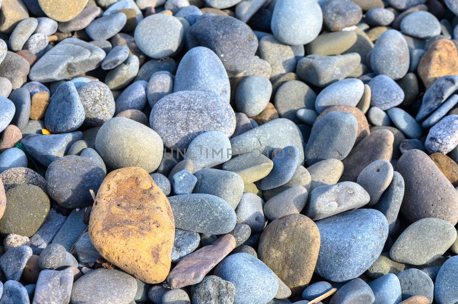 sea ​​stones on the beach of the Mediterranean sea