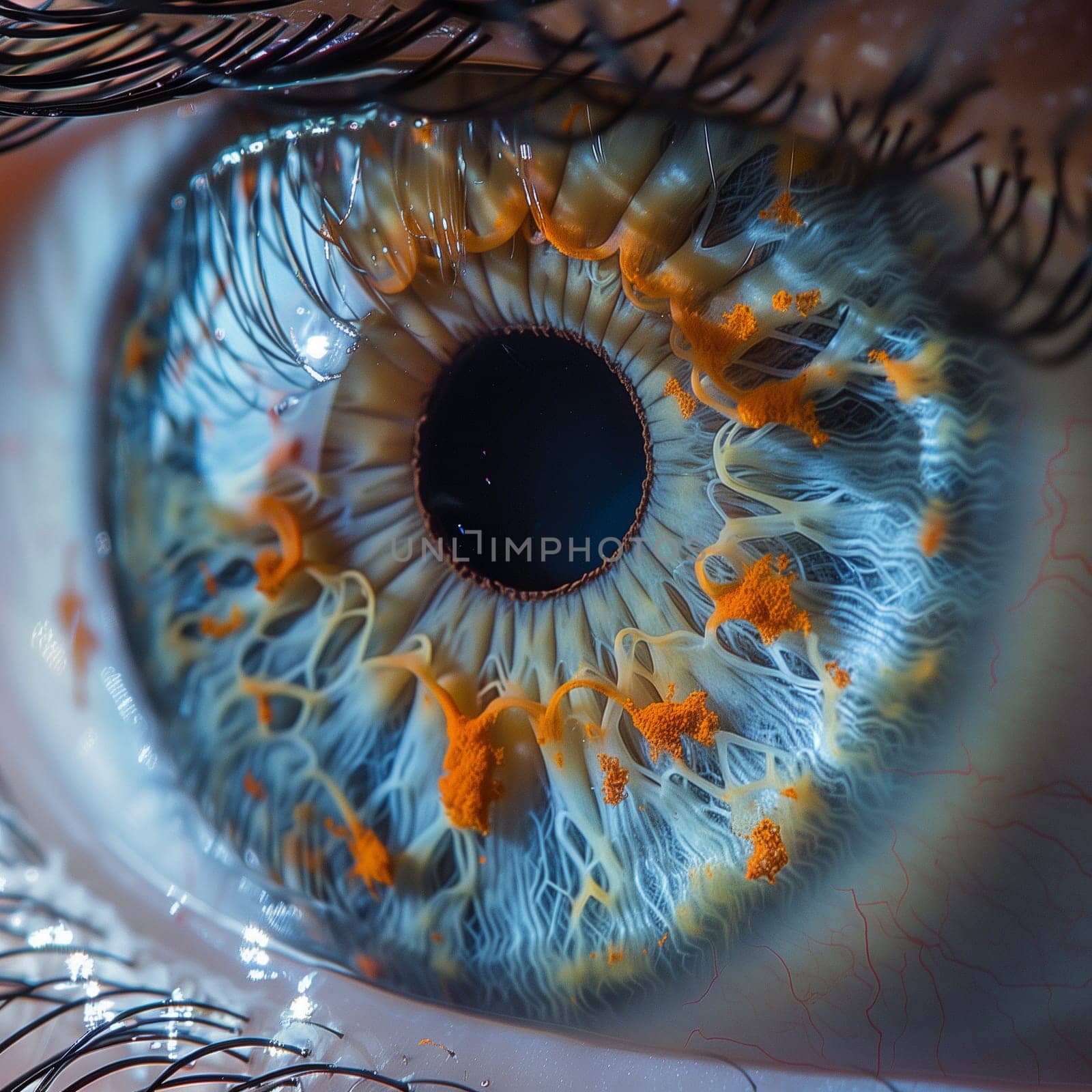 Beautiful close-up photo of the eye. High quality photo