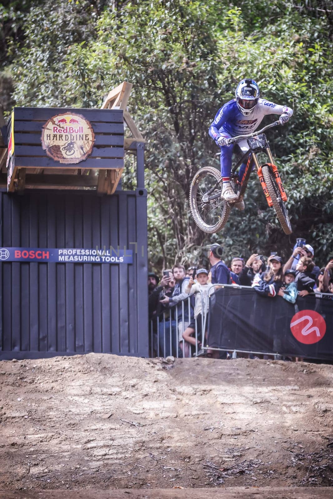 MAYDENA, AUSTRALIA - FEBRUARY 24: Bernard Kerr of Great Britain during final practice at Red Bull Hardline Tasmania on February 24, 2024 in Maydena, Australia.