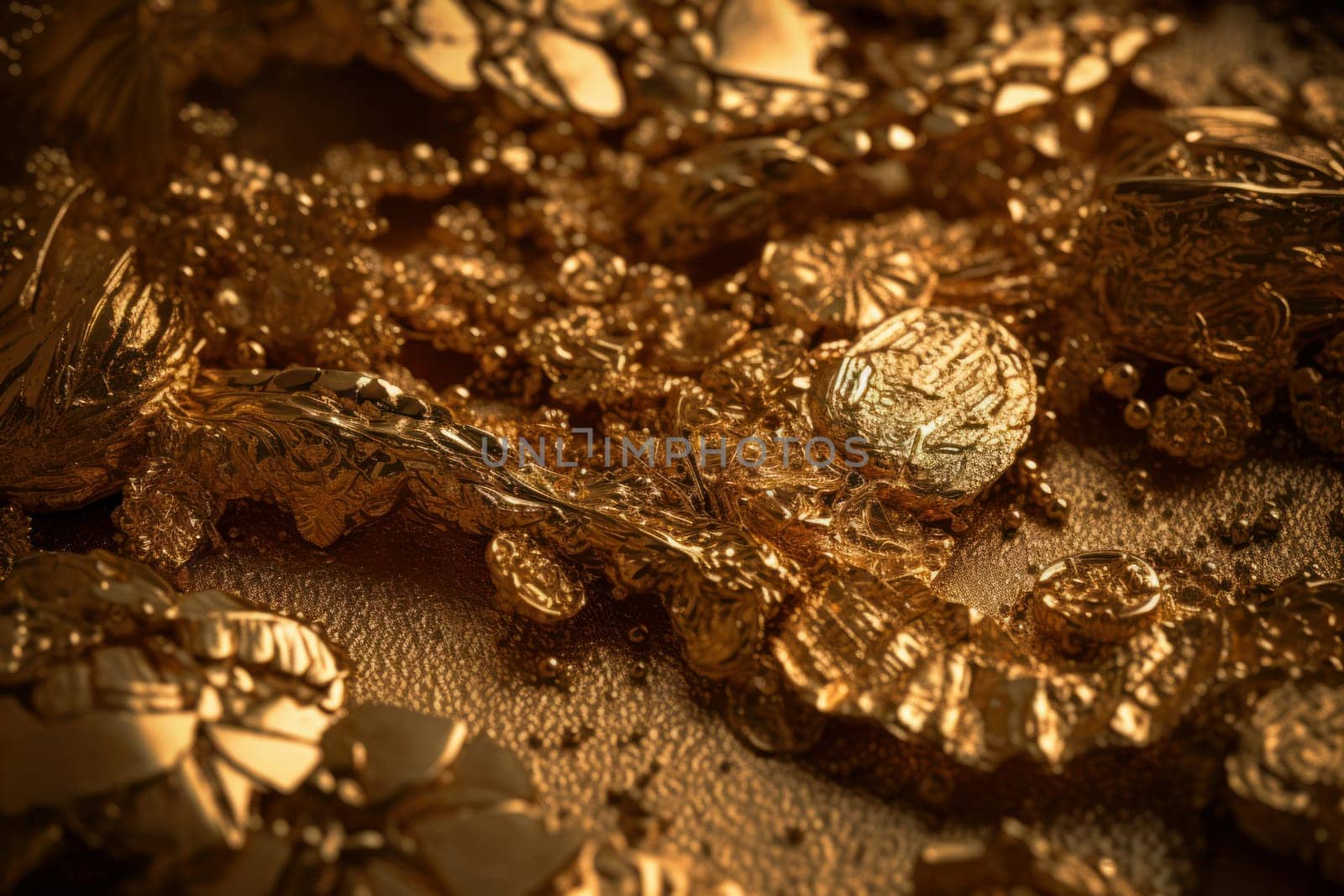 Gold realistic detailed. Generate Ai by ylivdesign