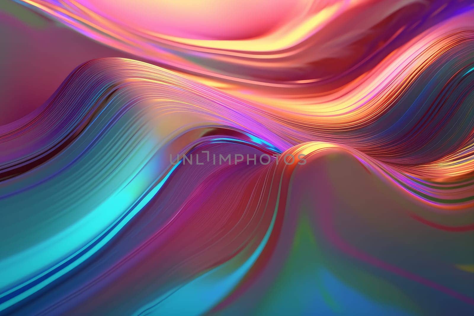 Abstract flui holographic. Generate Ai by ylivdesign