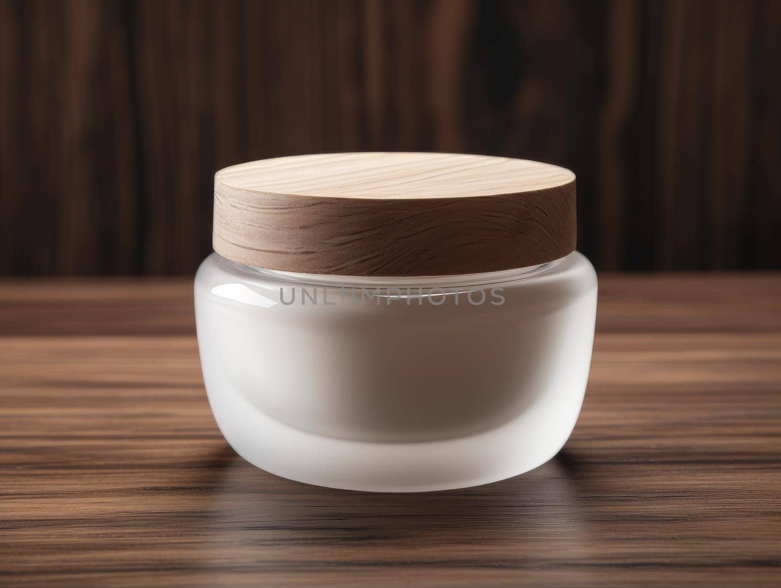 Cosmetic jar. Plastic cream makeup. Generate ai