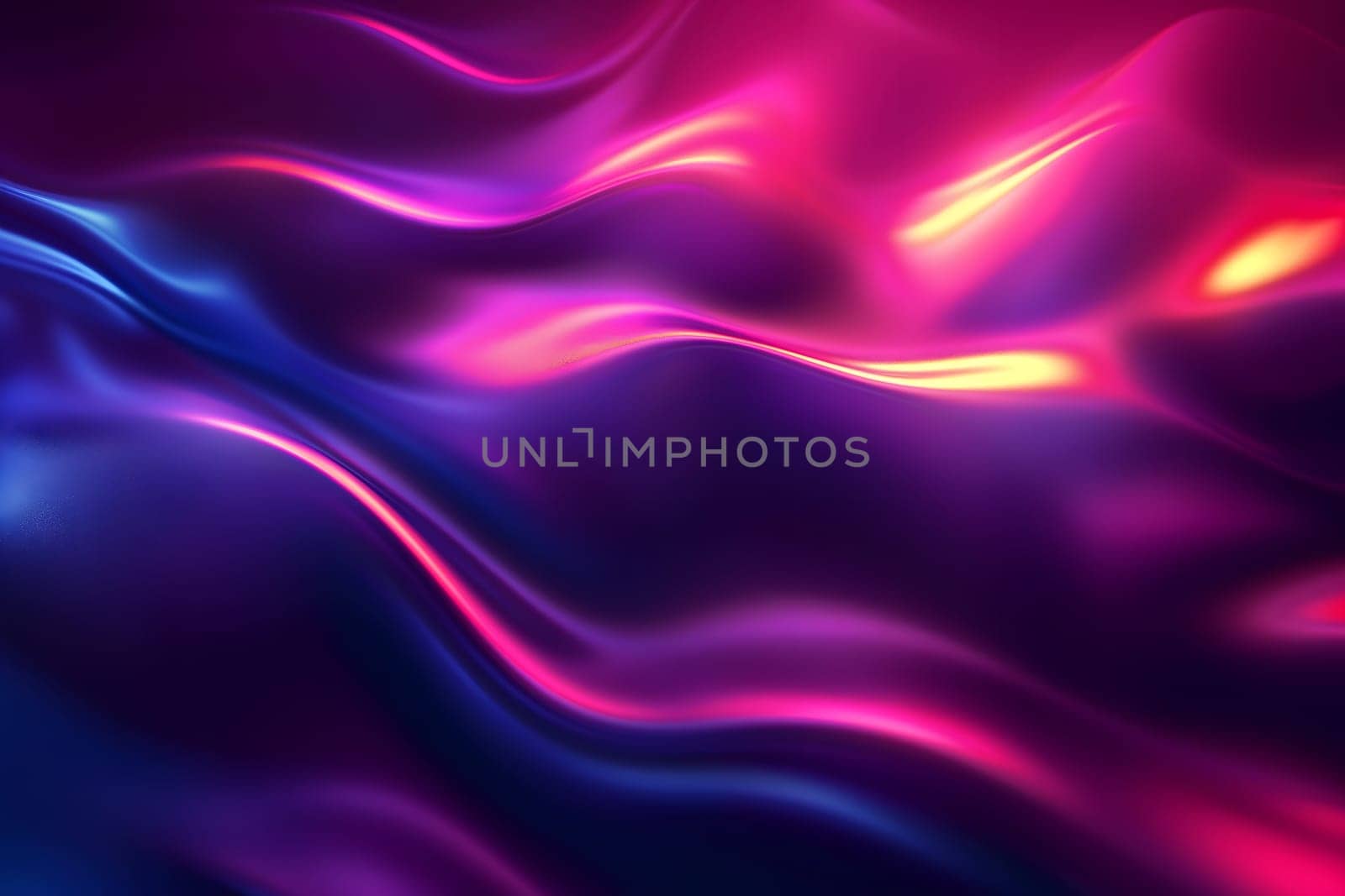 Abstract colorful gradient wavy energy flow on black background. Neural network generated image. Not based on any actual scene or pattern.