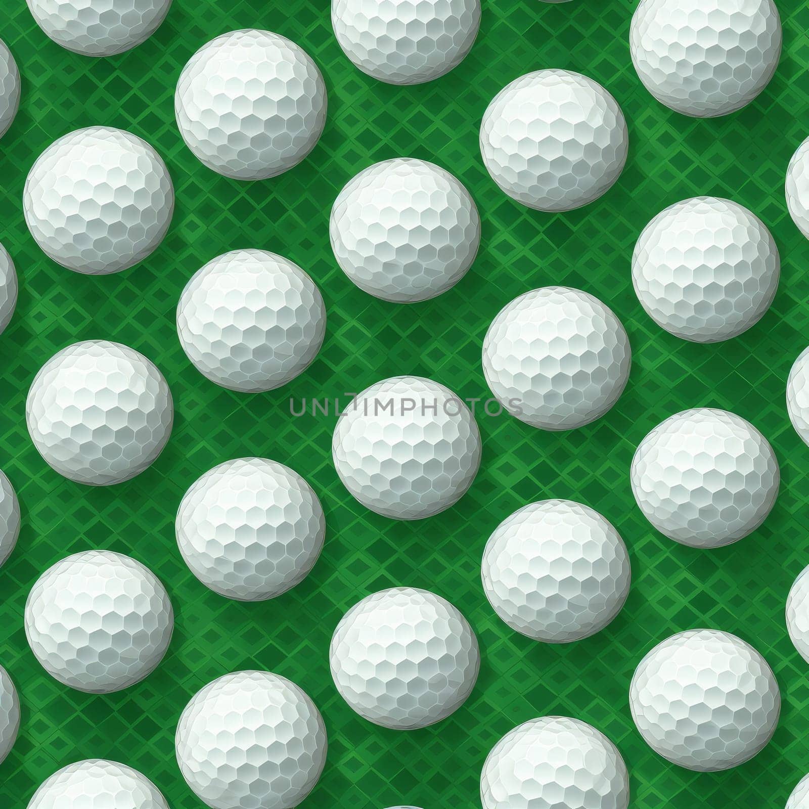 Golf ball background. Generate Ai by ylivdesign