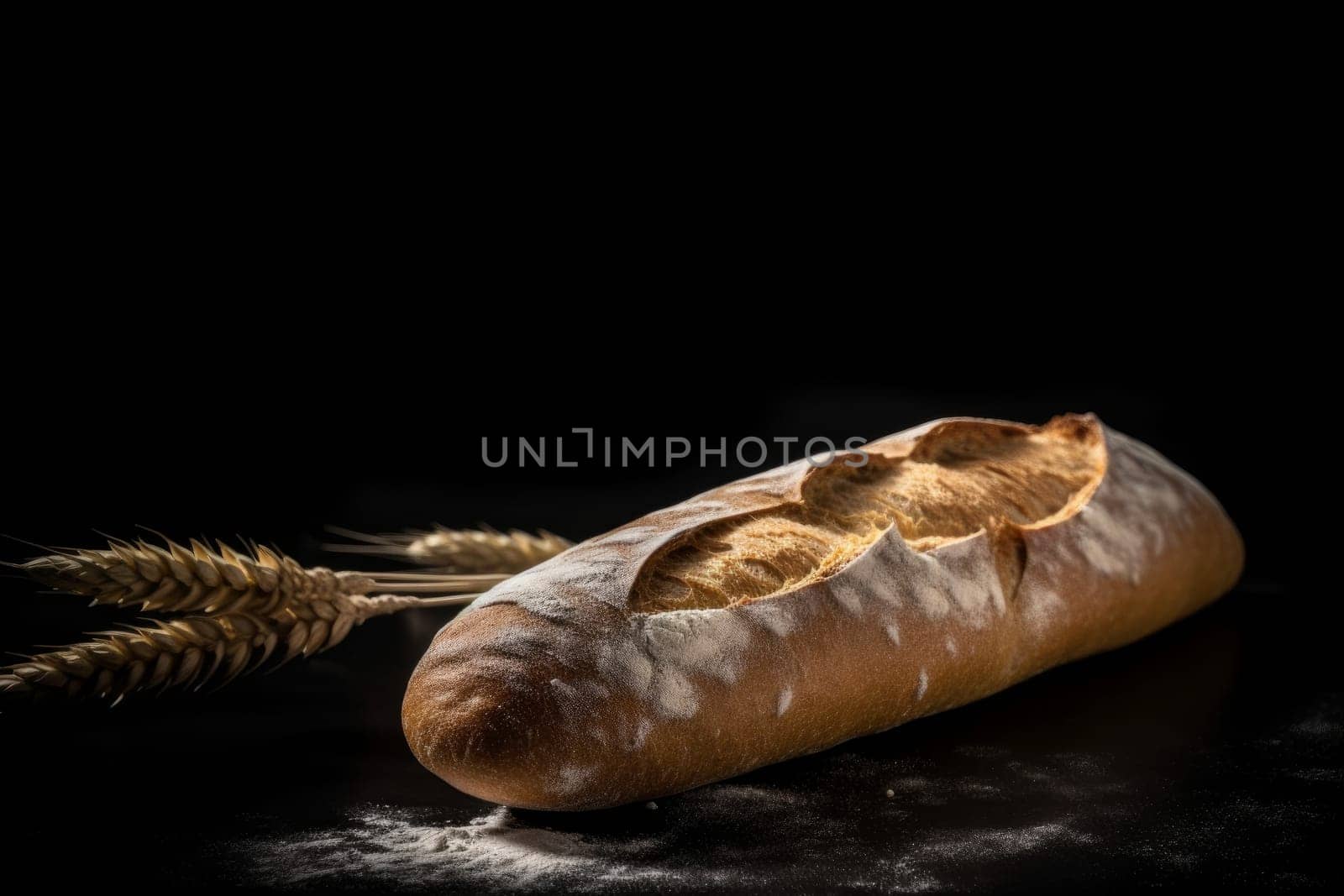 French baguette. Generate Ai by ylivdesign