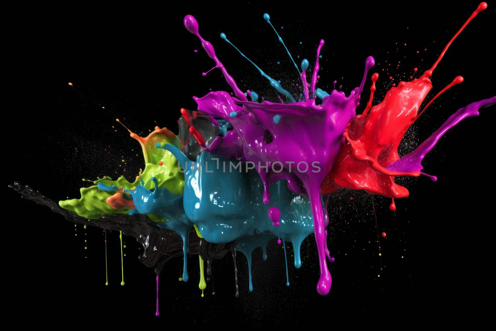 Paint splatter. Generate Ai by ylivdesign