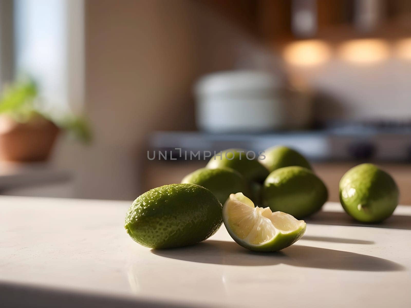 Kitchen Glow: Finger Lime Focal Point in Soft Afternoon Light.