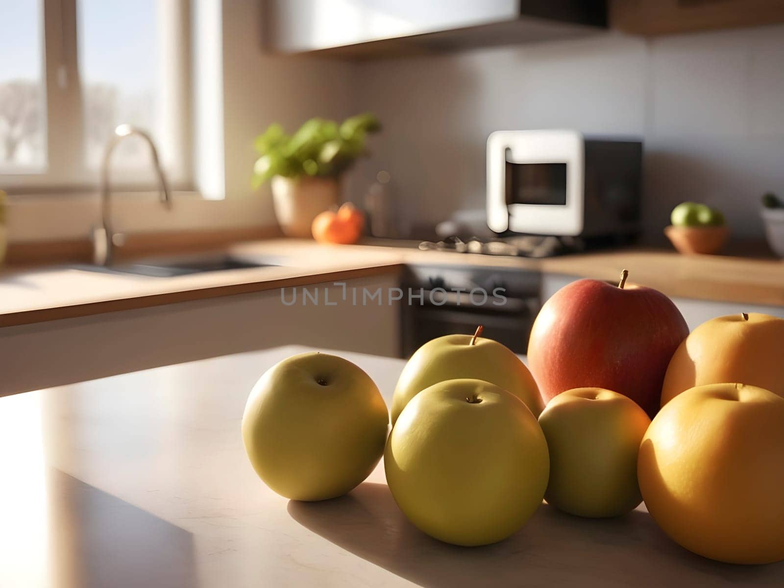 Golden Harvest: Giaca Fruit in Focus, Bathed in Afternoon Kitchen Glow.