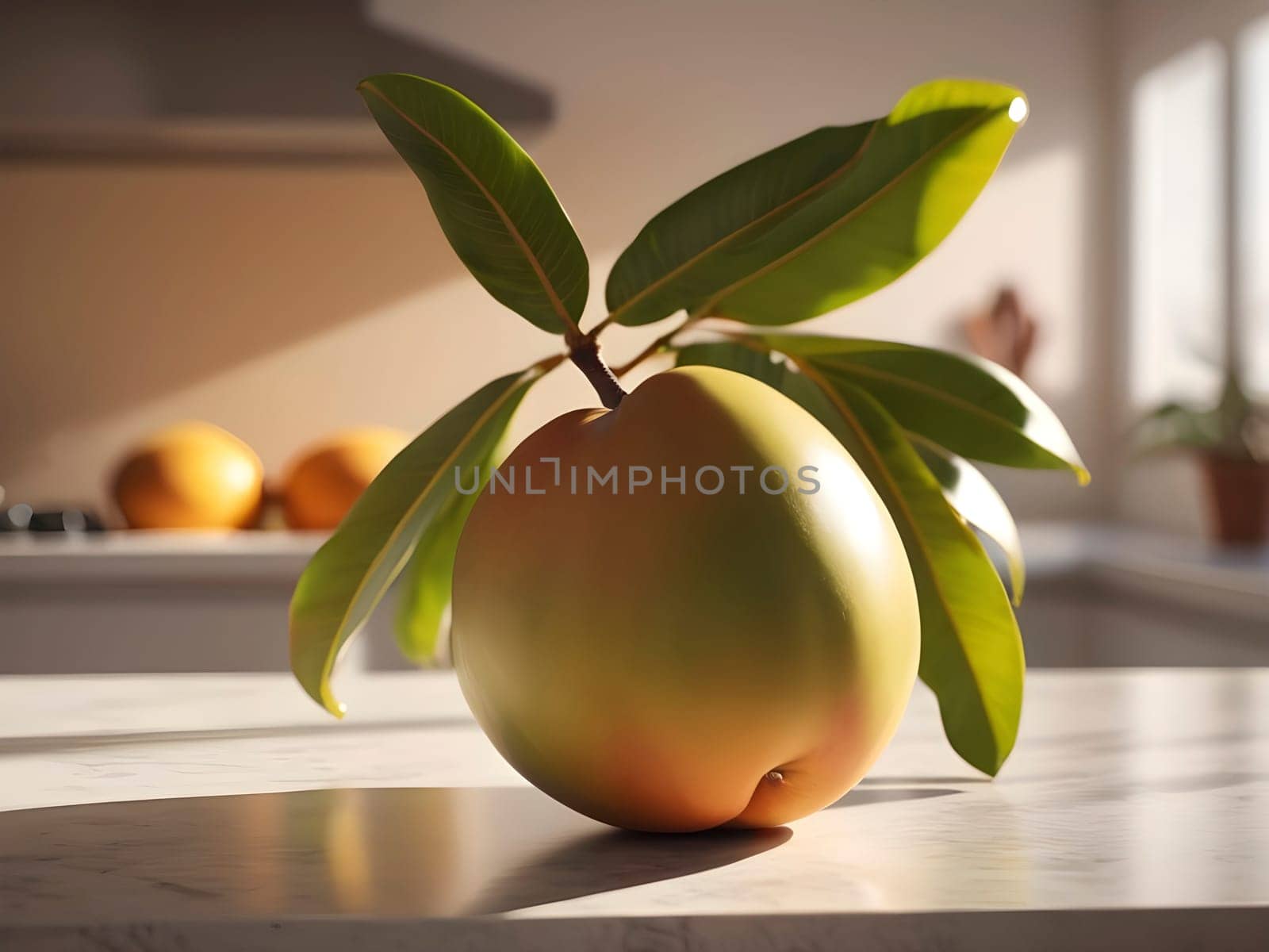 Mangostano Elegance: A Focused Delight in the Kitchen's Afternoon Glow.