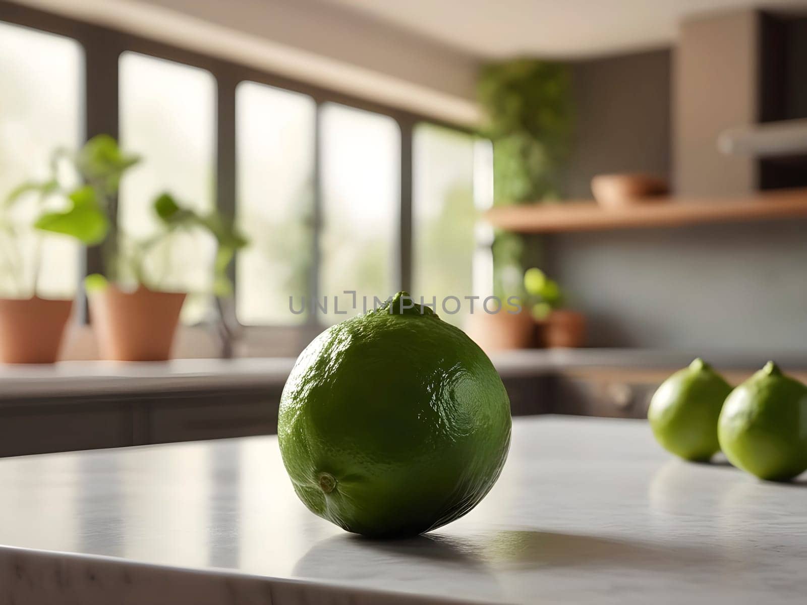 Gourmet Glow: Kaffir Lime Steals the Spotlight in a Softly Lit Afternoon Kitchen by mailos