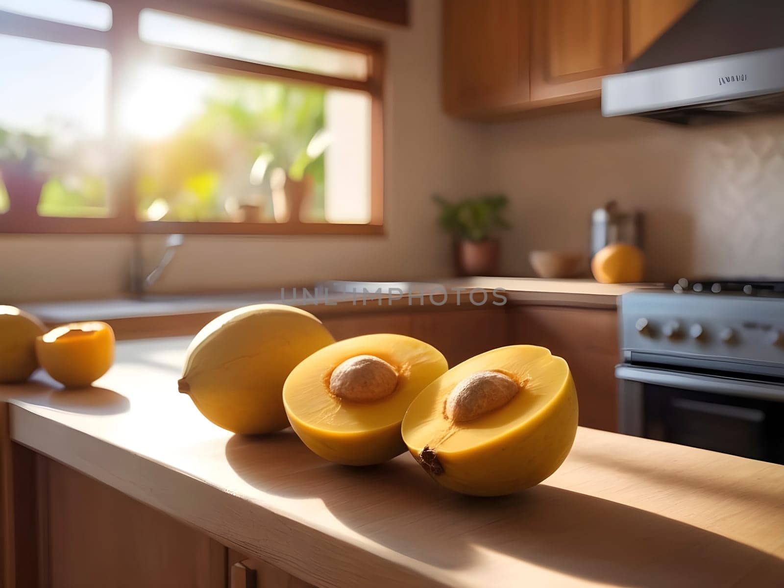 Warm Ambiance: Lucuma's Presence in a Sunlit Kitchen Setting by mailos
