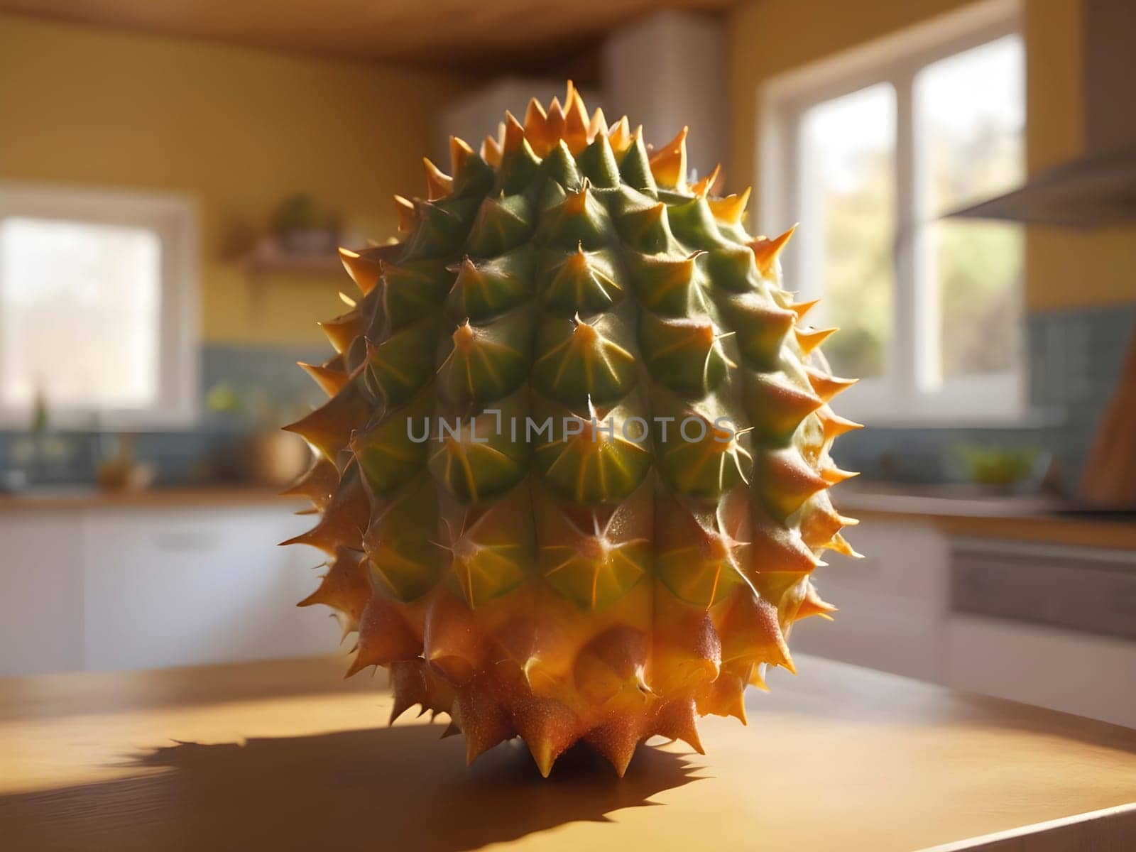 Sun-Kissed Kitchen: Kiwano Brilliance in a Welcoming Afternoon Glow.