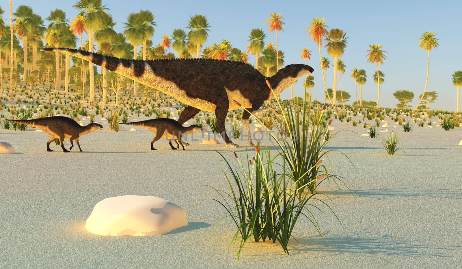 Brachylophosaurus Dinosaurs by Catmando