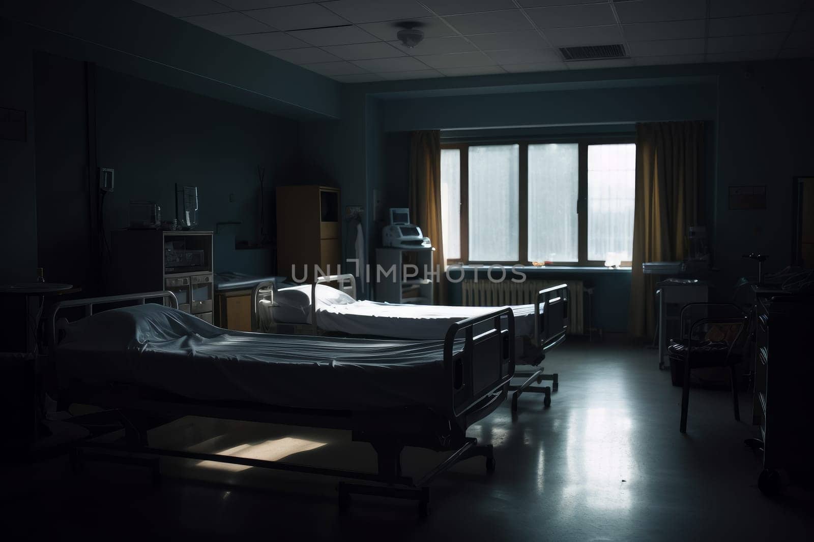 Hospital room. Generate Ai by ylivdesign