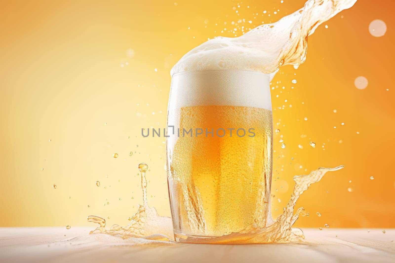 Mug of beer. Generate Ai by ylivdesign