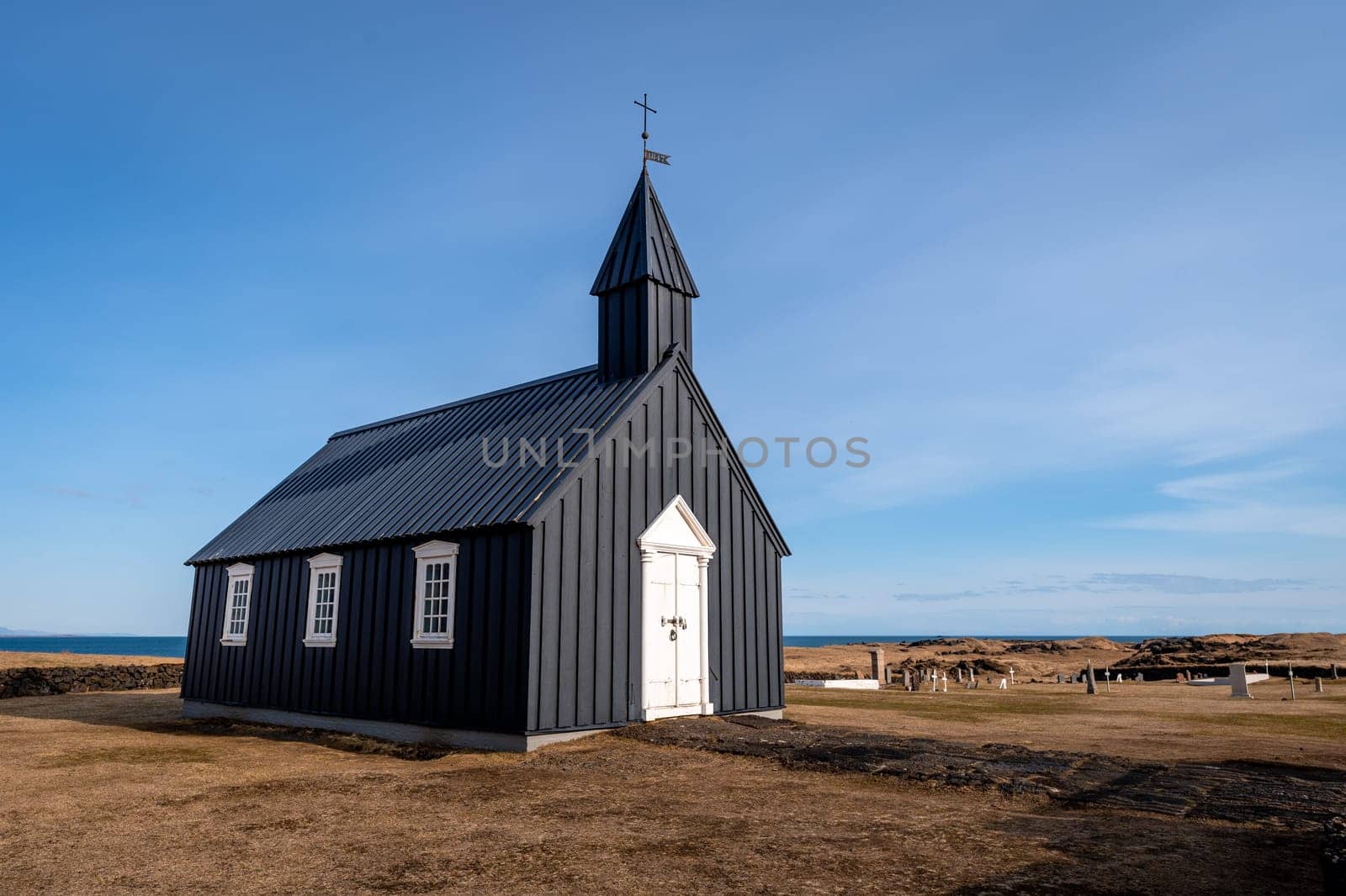 Budakirkja Black Church of Iceland in Spring