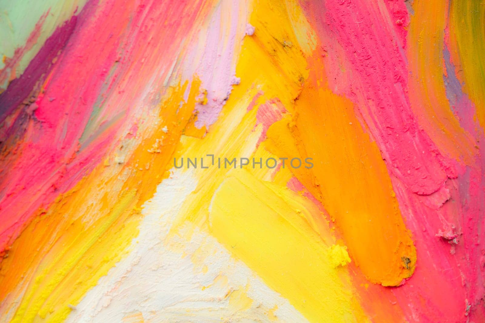 Conceptual abstract picture of a beautiful girl. Conceptual abstract closeup of an oil pastels. by MariDein