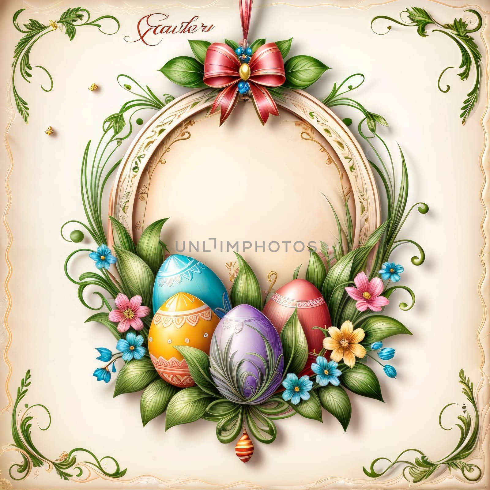 Easter Greeting Card. generative ai by roman112007